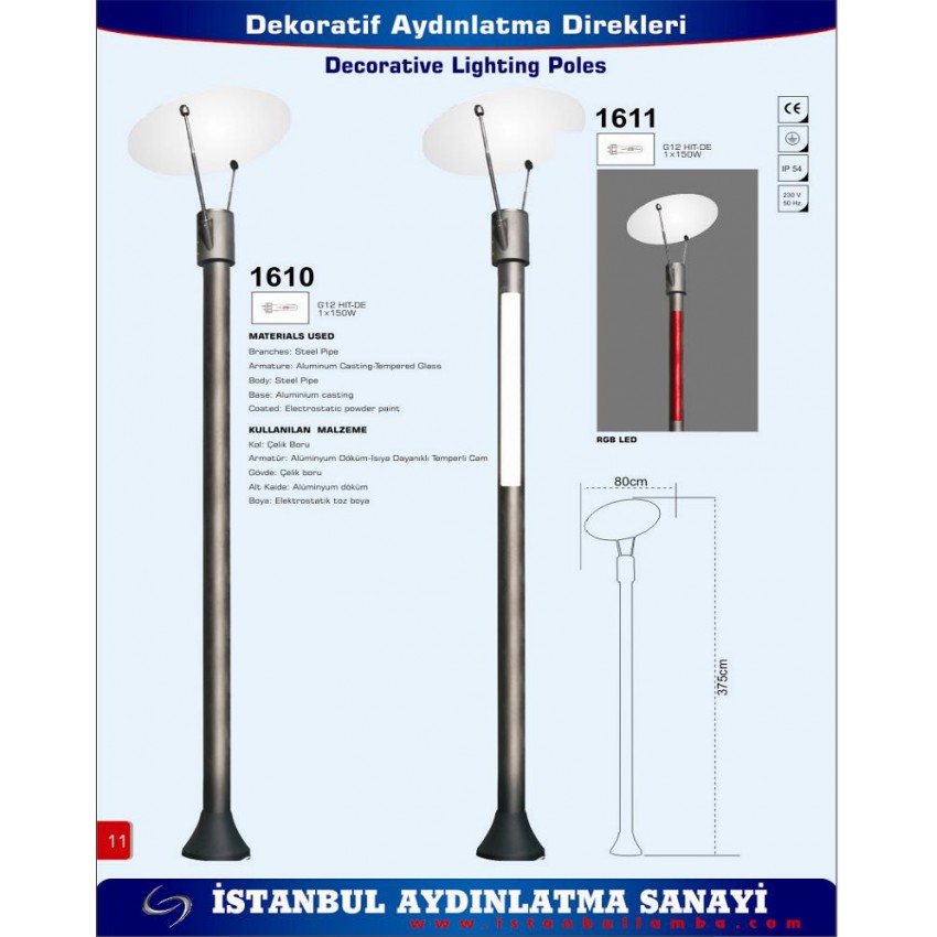 DEKORATİF AYDINLATMA DİREKLERİ 09